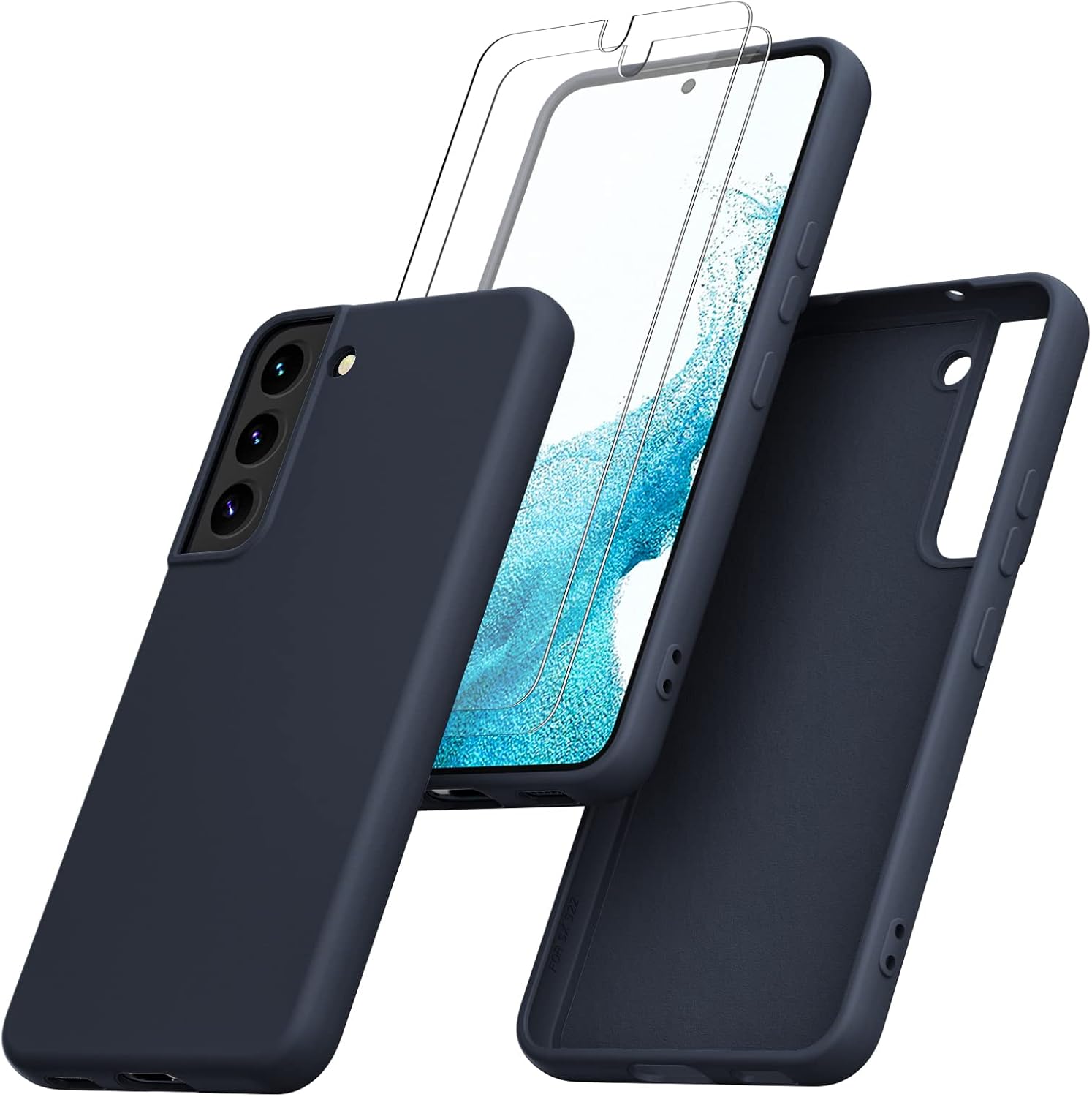 Giolus Case for Samsung Galaxy S22 5G with 2 Pack Screen Protector, Premium Liqu...