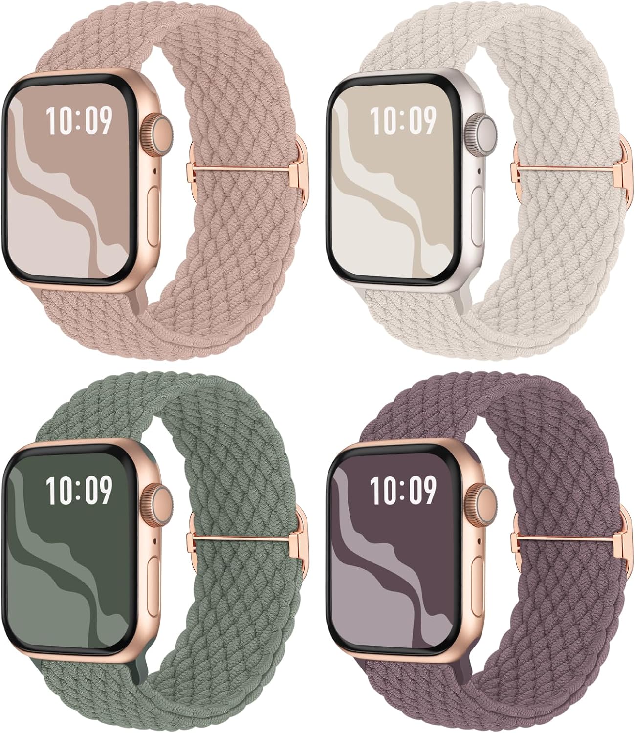 Suitisbest Braided Band Compatible for Apple Watch Strap 40mm 41mm 38mm 42mm 44m...