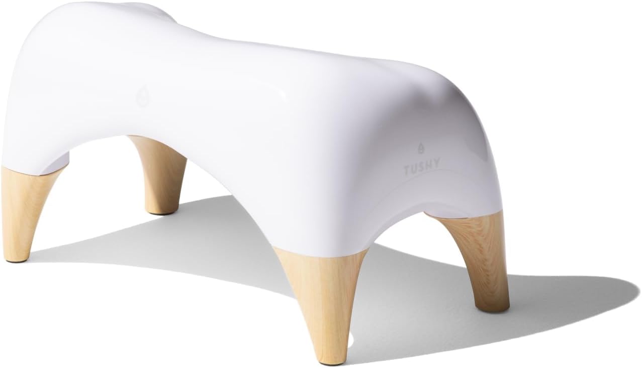 TUSHY Ottoman, High-Quality Toilet Stool for The Bathroom, Special Modern Sleek...