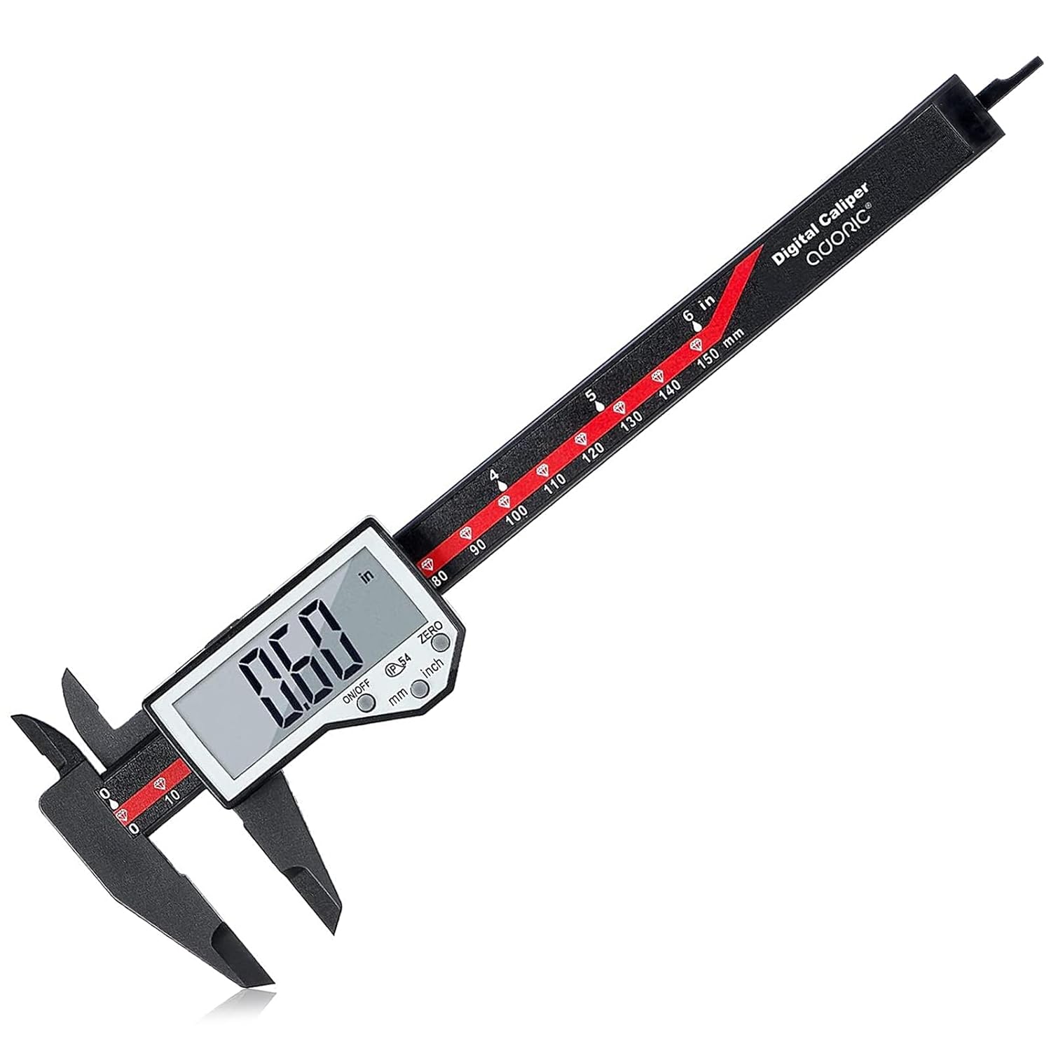 Digital Caliper, 0-6" Electronic Caliper Auto - Off Feature with Large LCD Scree...