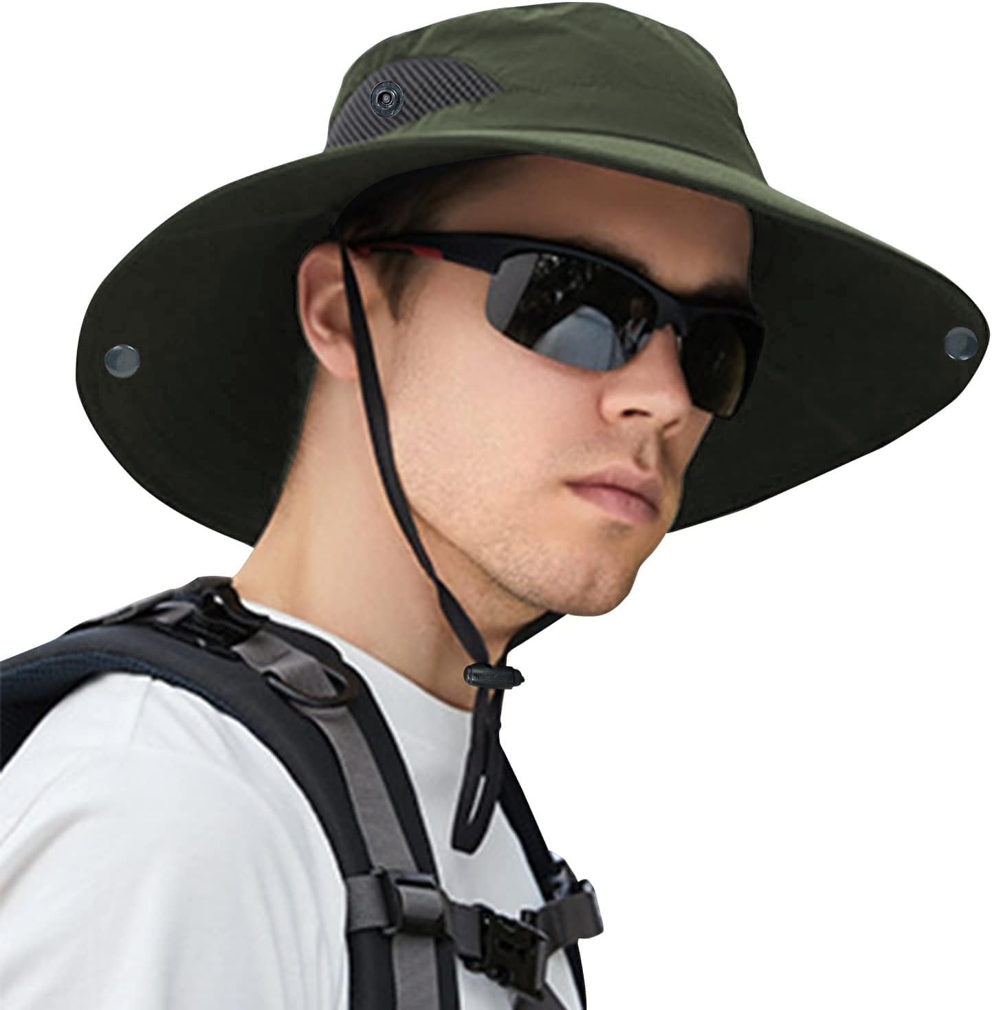 ZOORON Sun Hats for Men Women, Wide Brim Bucket Hats UV Protection UPF50+ Waterp...