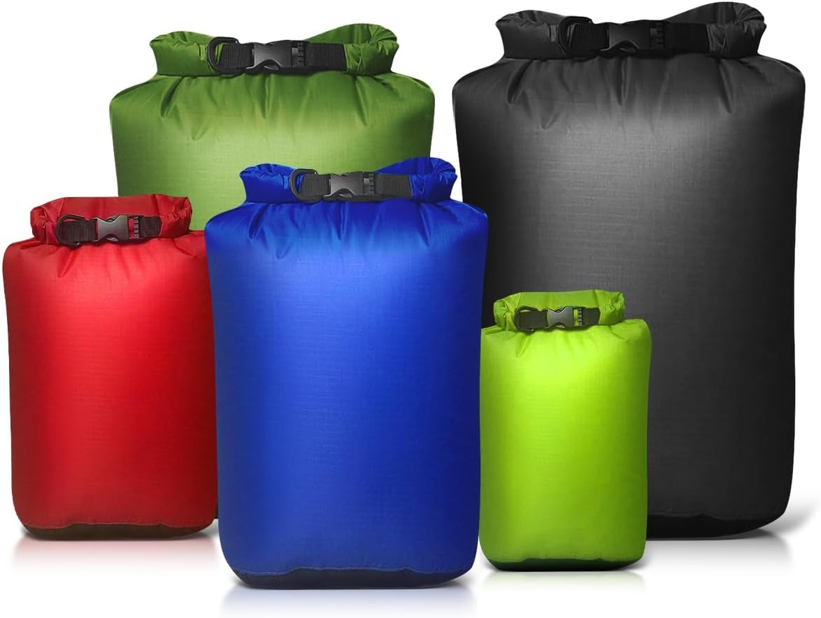 Victoper Waterproof Dry Bag Set 5Pcs, Lightweight Large Capacity Ripstop Dry Bag...