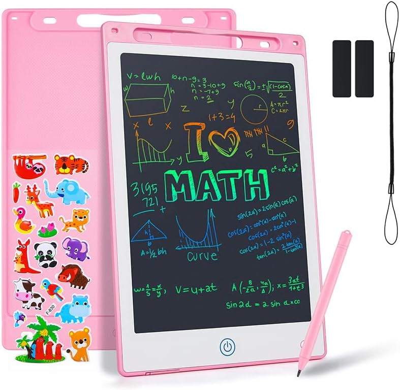Coolzon Colourful LCD Writing Tablet Kids, 10 Inch Erasable Writing Tablet with...