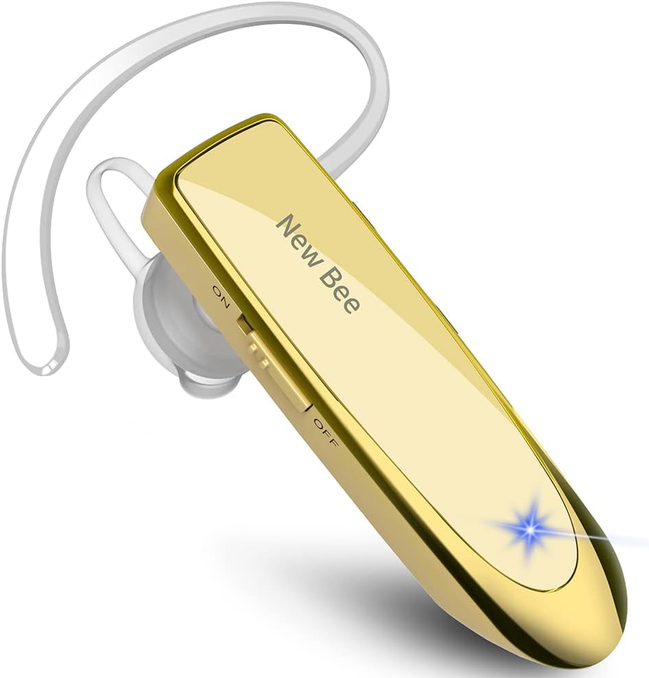 New Bee Bluetooth Earpiece Wireless Bluetooth Headset Handsfree in Ear with Clea...