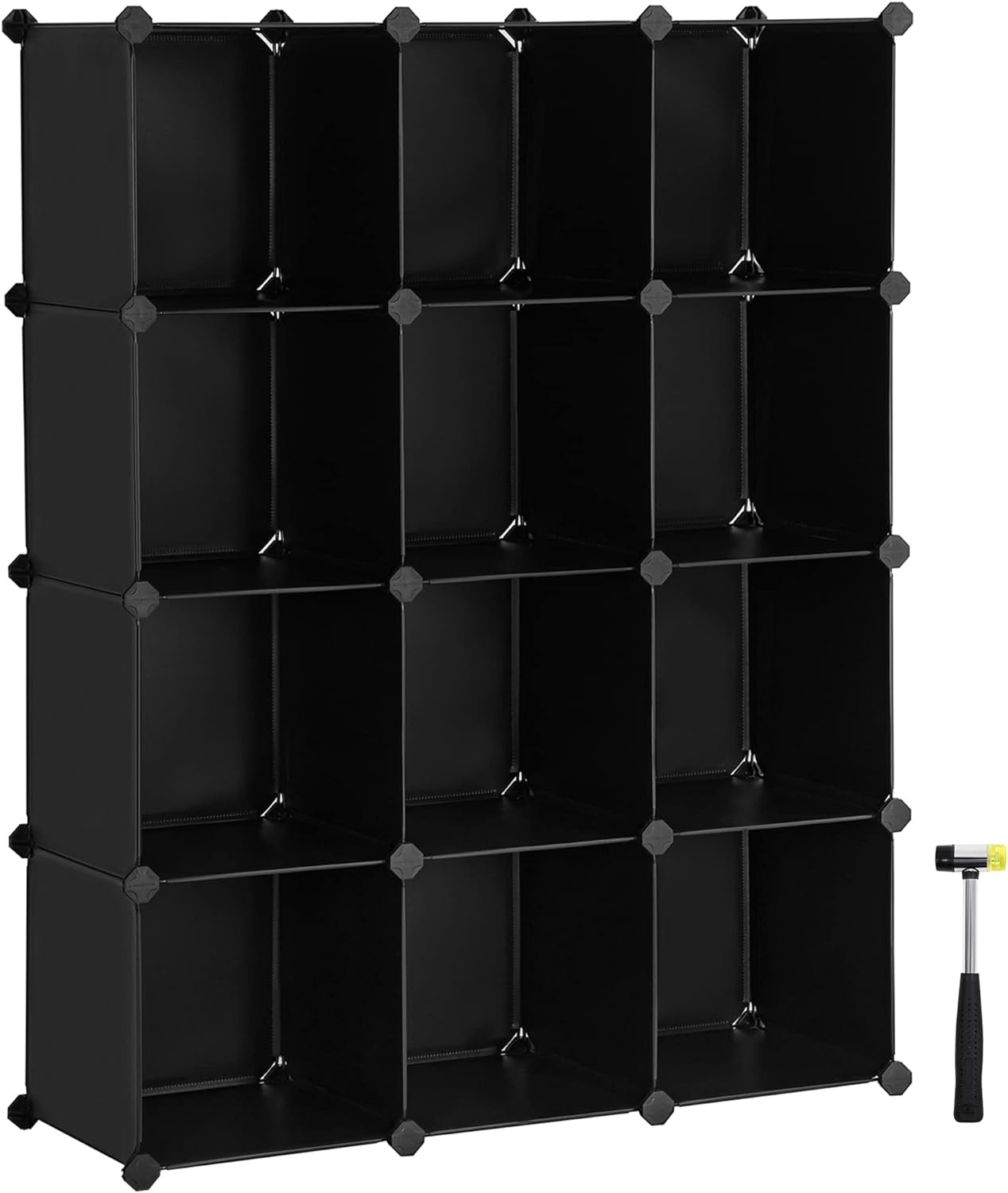 SONGMICS Cube Storage Organizer, Set of 12 Plastic...