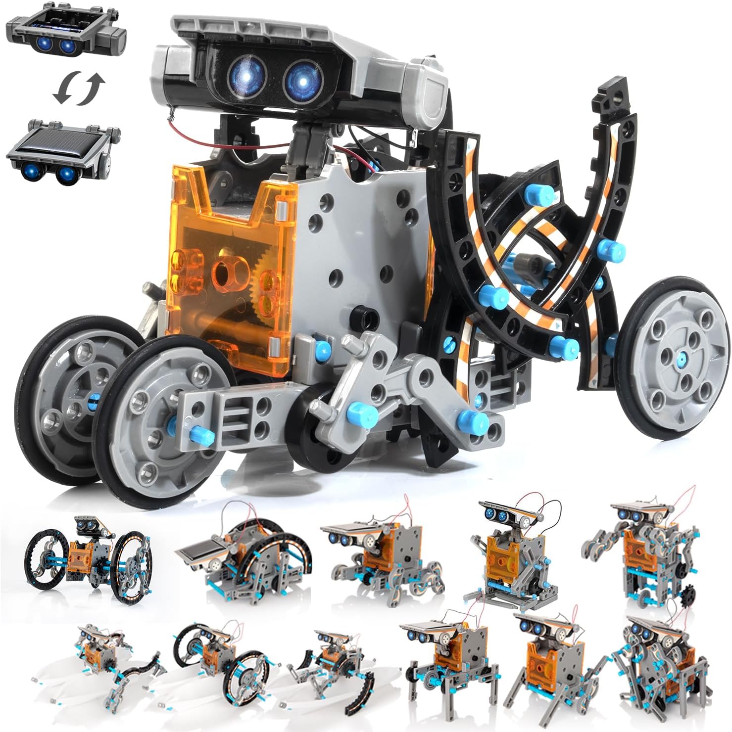 Bravmate 14-in-1 STEM Solar Robot Toy for Kids, Learning Educational Science Kit...