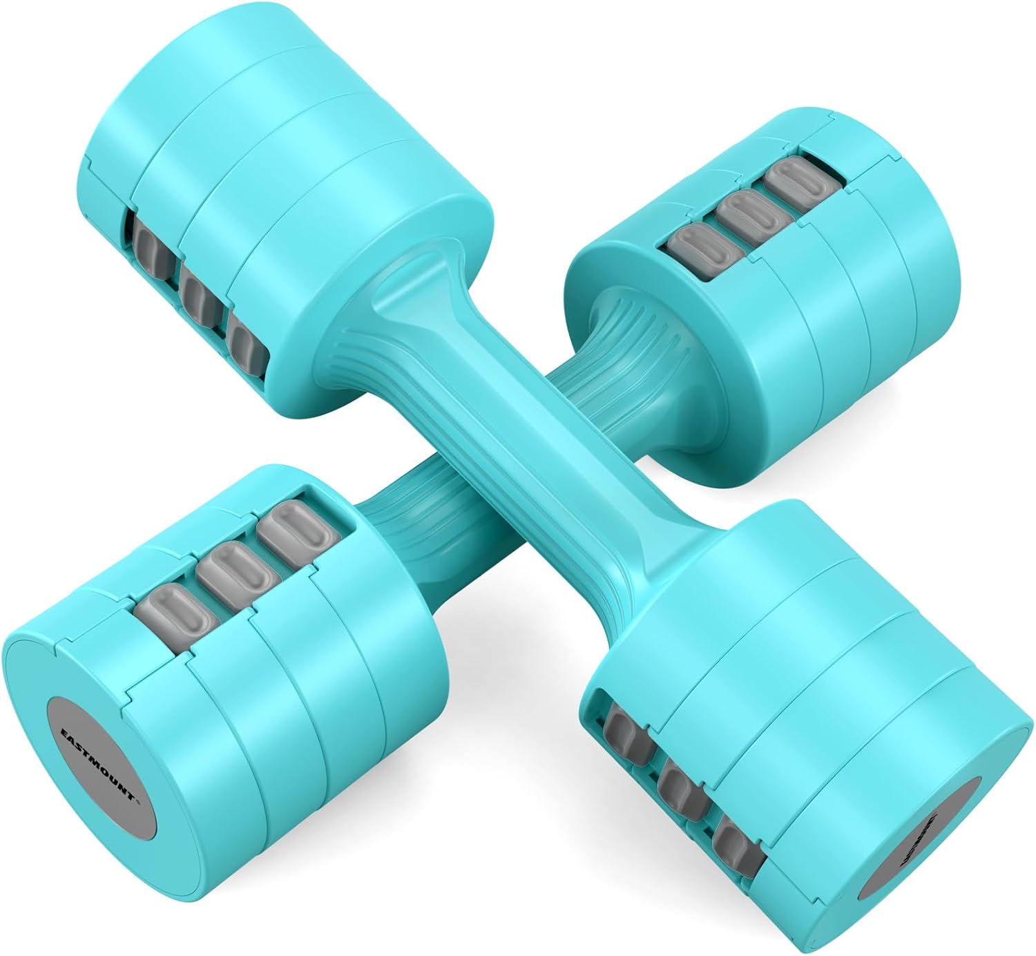 EAST MOUNT Adjustable Dumbbells Set Pair 2 4 6 8 10 Lbs Women Hand Weights 2-5 L...