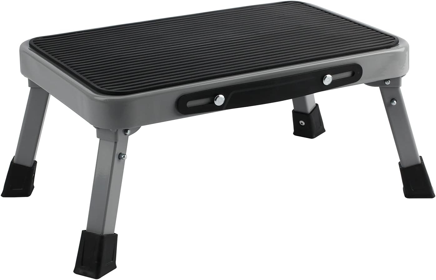 TreeLen 1-Step 330lbs Capacity Folding Metal Step Stool, Portable Step Ladder, N...