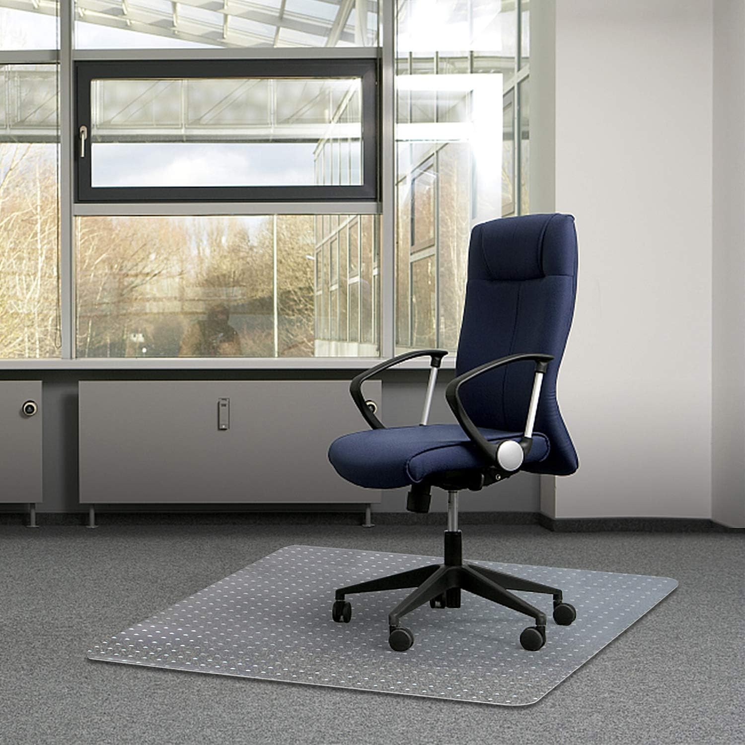 Kuyal 90x120cm Carpet Chair Mat PVC Home Office Chair Mat for Low and No Pile Ca...