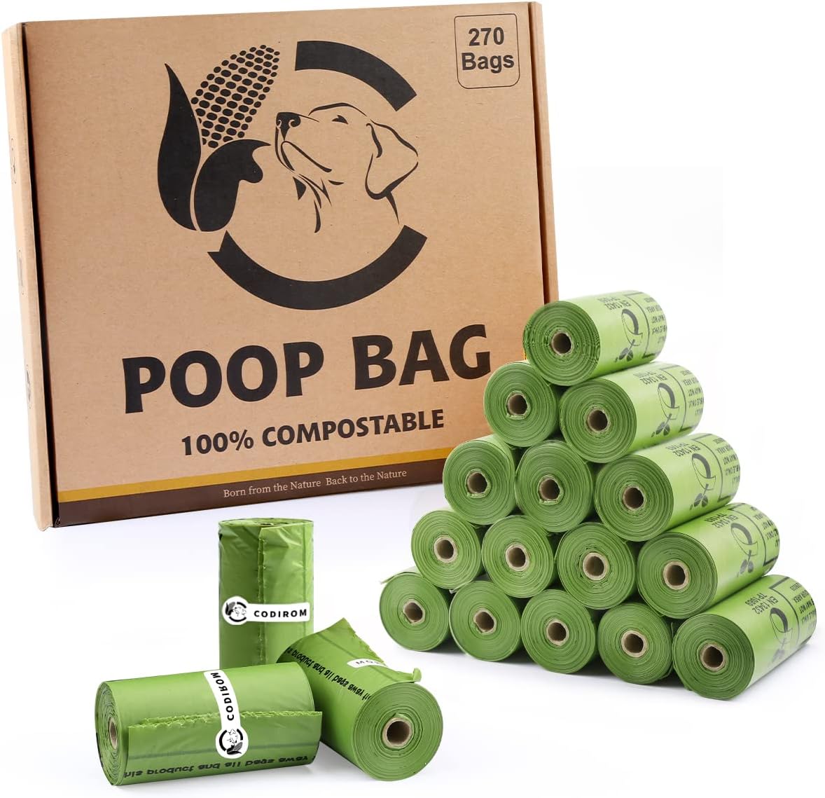 Certified Compostable Dog Poop Bags, Special Landf...