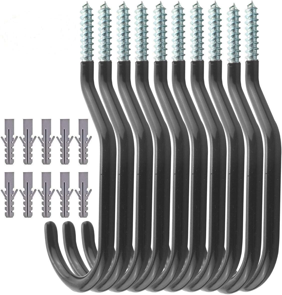 TooTaci Bike Hook,10 Pack Heavy Duty Bicycle Storage Hooks Set,Screw-in Utility...