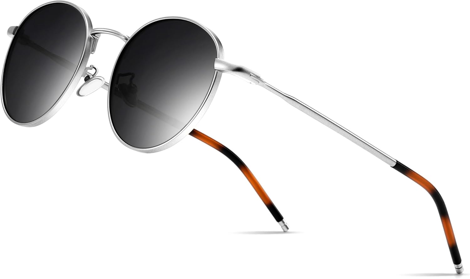 SUNGAIT Round Vintage Polarized Sunglasses Classic Retro Metal Frame Sunglasses...