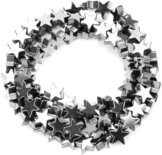 Milisten Charm Bracelet Hematite Bracelets Beads 1 Set Jewelry Spacer Beads Star...