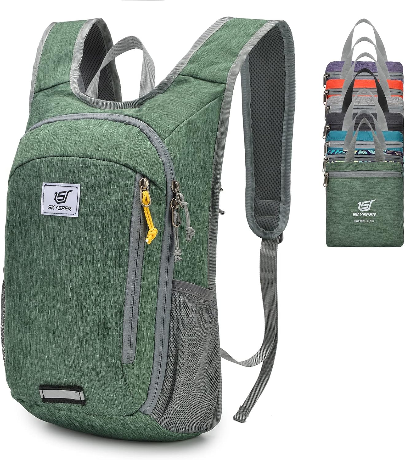 SKYSPER Small Daypack 10L Hiking Backpack Packable Lightweight Travel Day Pack f...