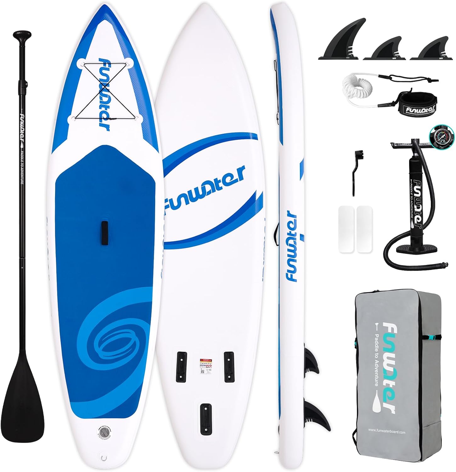 FunWater Inflatable Ultra-Light Stand Up Paddle Bo...
