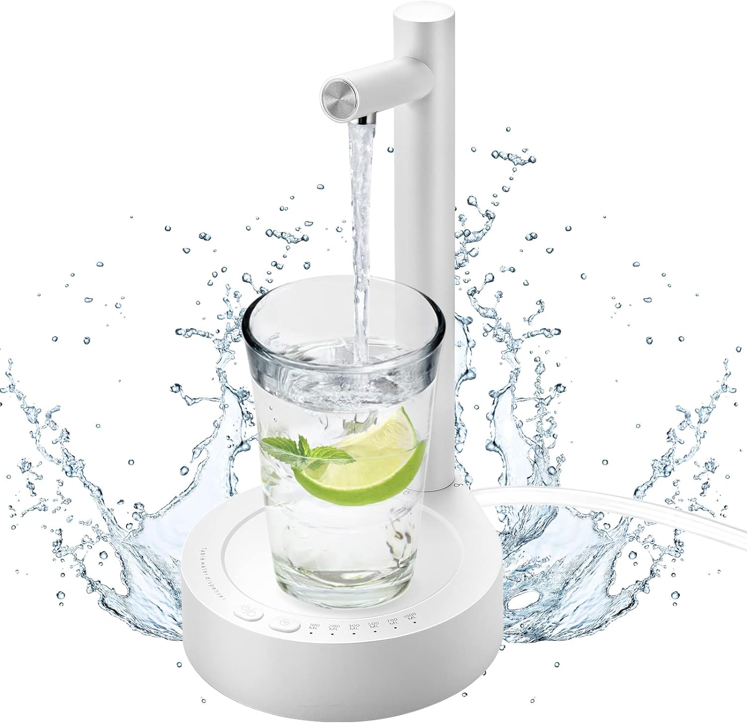 AUAUY Desktop Water Bottle Dispenser, Smart 6 Levels Table Top Water Dispensers...