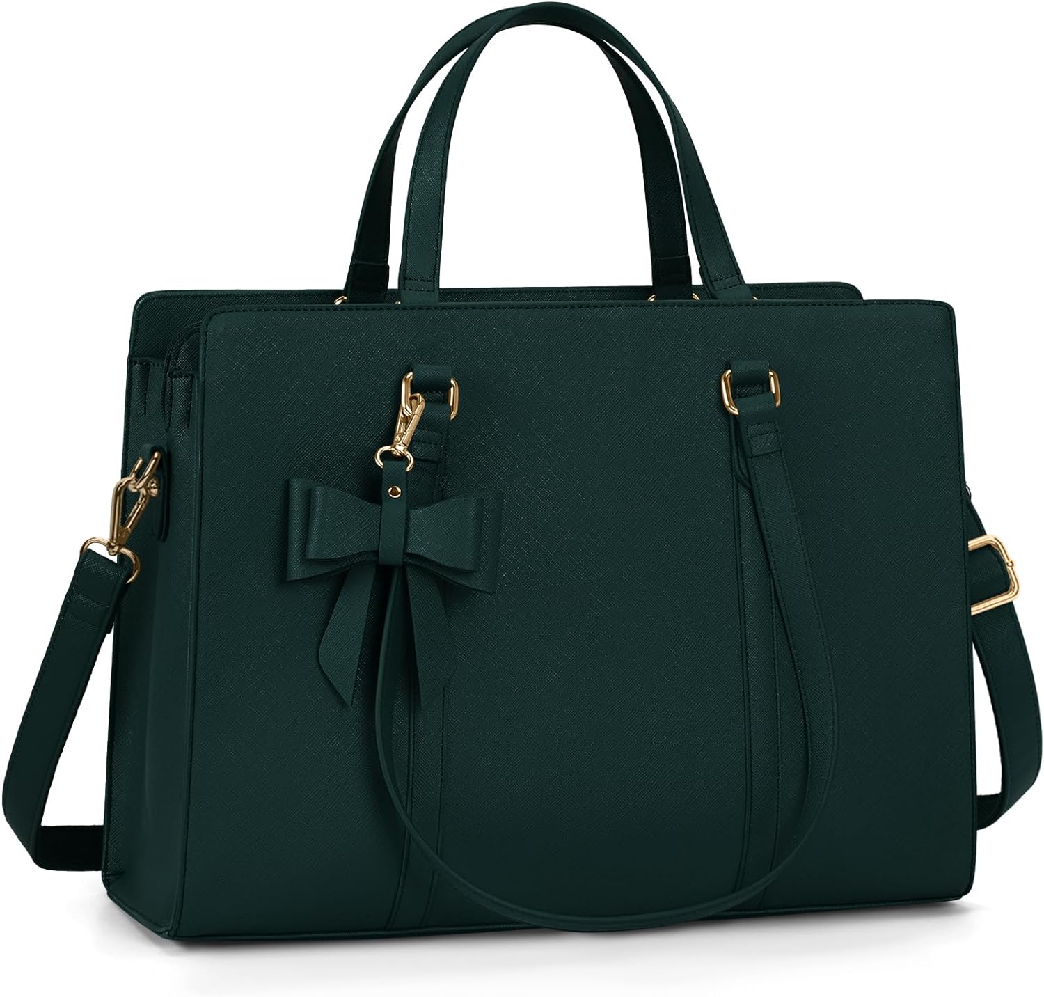 NEWHEY Laptop Tote Bags for Women 15.6 Inch Ladies Leather Laptop Handbags Desig...