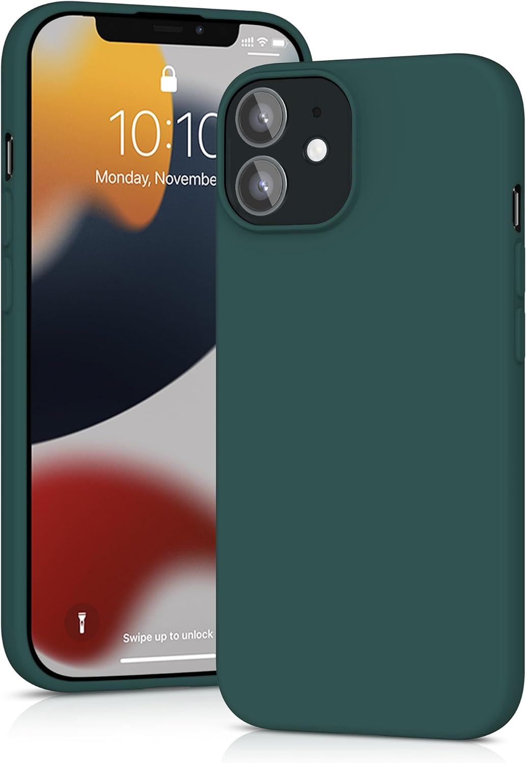 YATWIN Silicone Case for iPhone 12/12 Pro, Soft-Touch, Shockproof, DustProof, An...