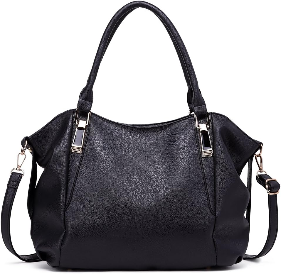 Miss Lulu Women Tote Bag, Soft PU Leather Shoulder Bag, Fashion Large Handbag fo...