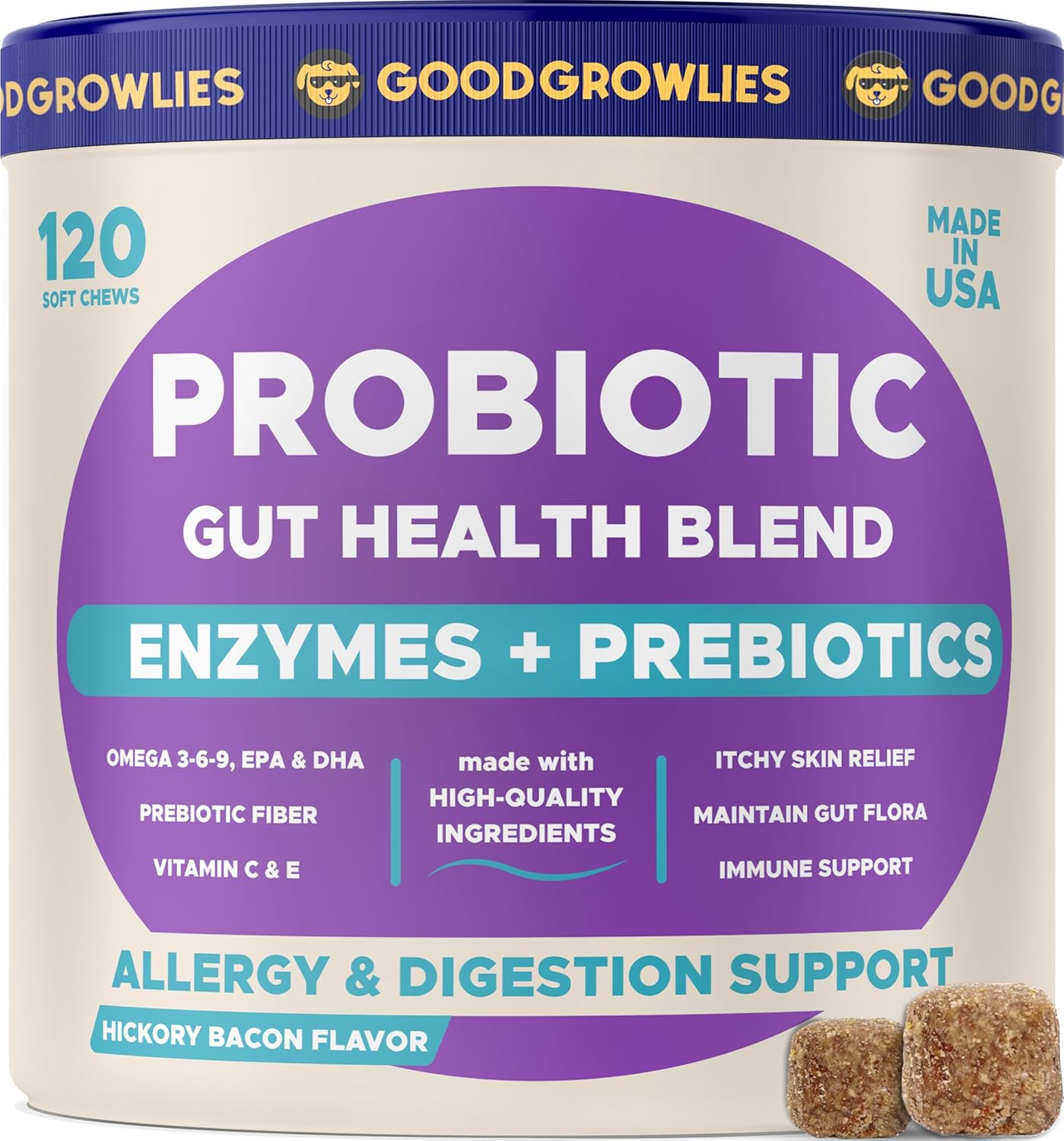 Vet-Created Probiotics & Digestive Enzymes for Dogs | Gut Health & Digestive Fun...