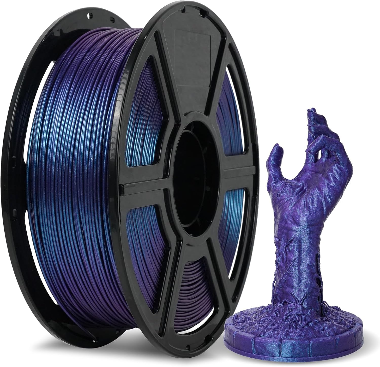 FLASHFORGE PLA Filament 1.75mm +/- 0.02mm Upgraded Nebula Purple, Color Changeab...