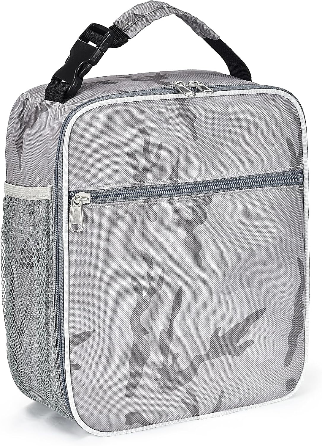 IWTTWY Insulated Lunch Bag Camo Cooler Bag Portable Carrying Lunch Box Bag for B...