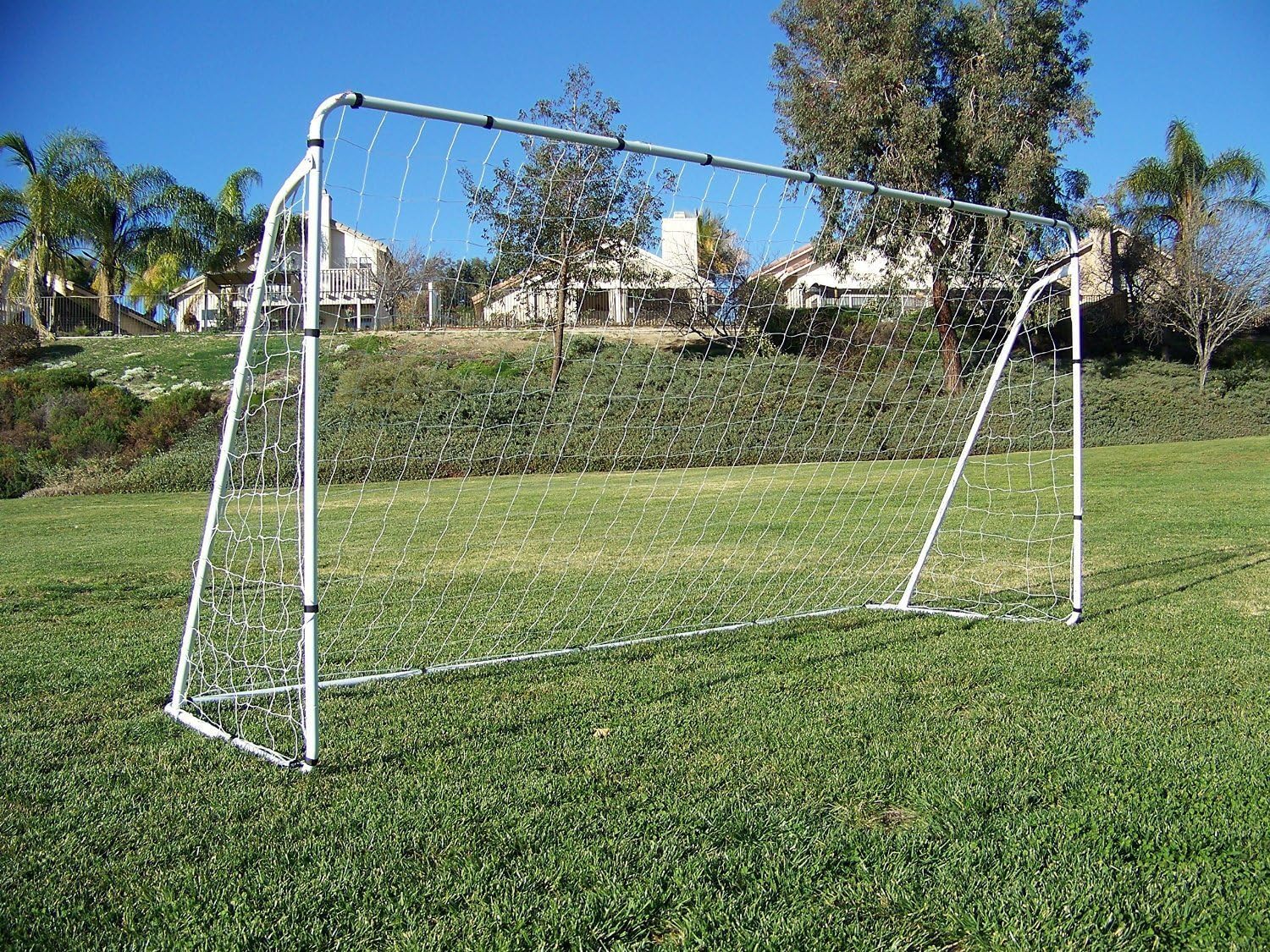 display4top Soccer Goal 12' X 6' Football Goals W/net Straps, Anchor Ball Traini...