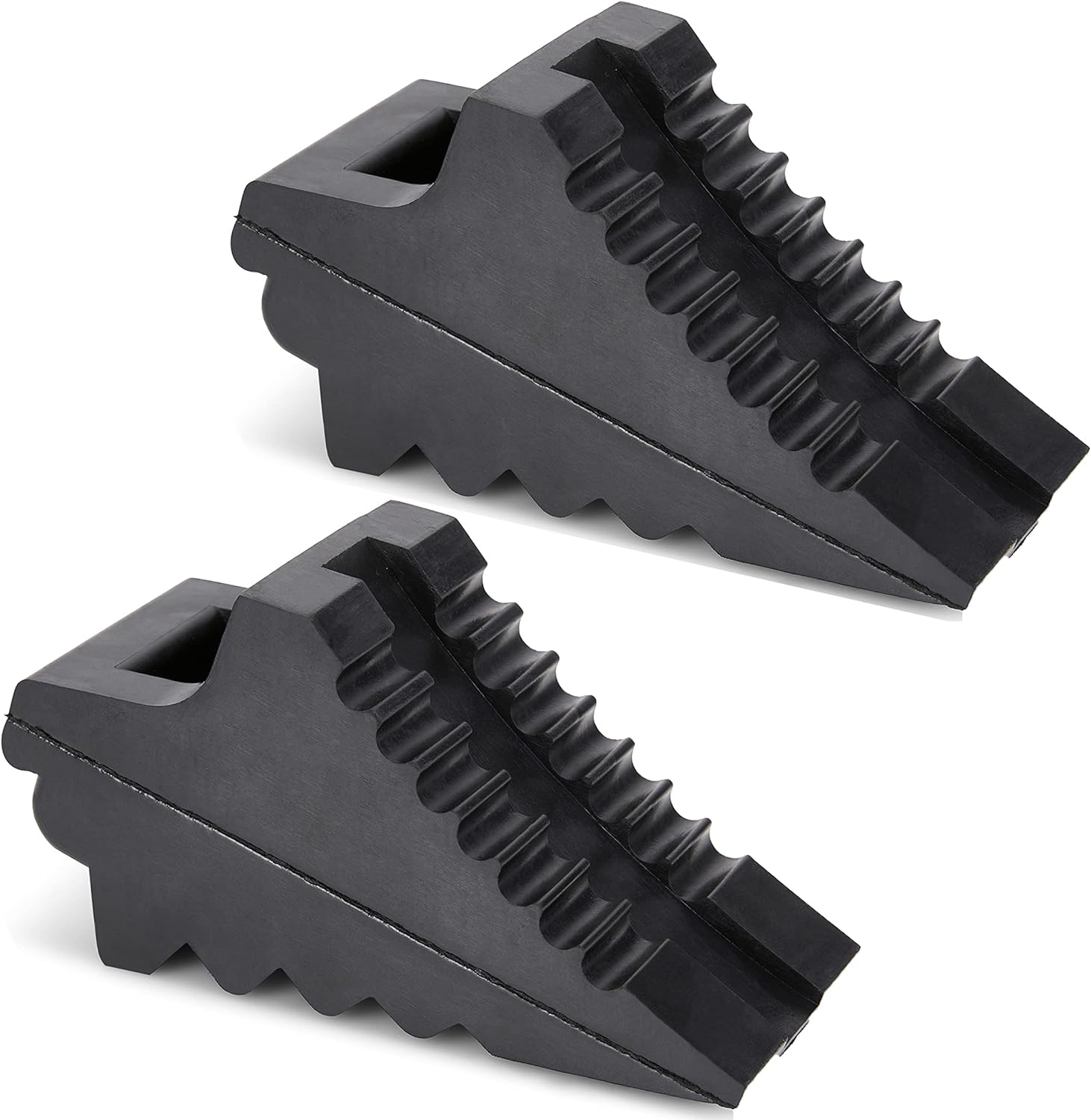 Wheel Chocks for Cars, RVs, Trucks, Trailers, and Vehicles G.V.W. up to 4T, 2 Pa...