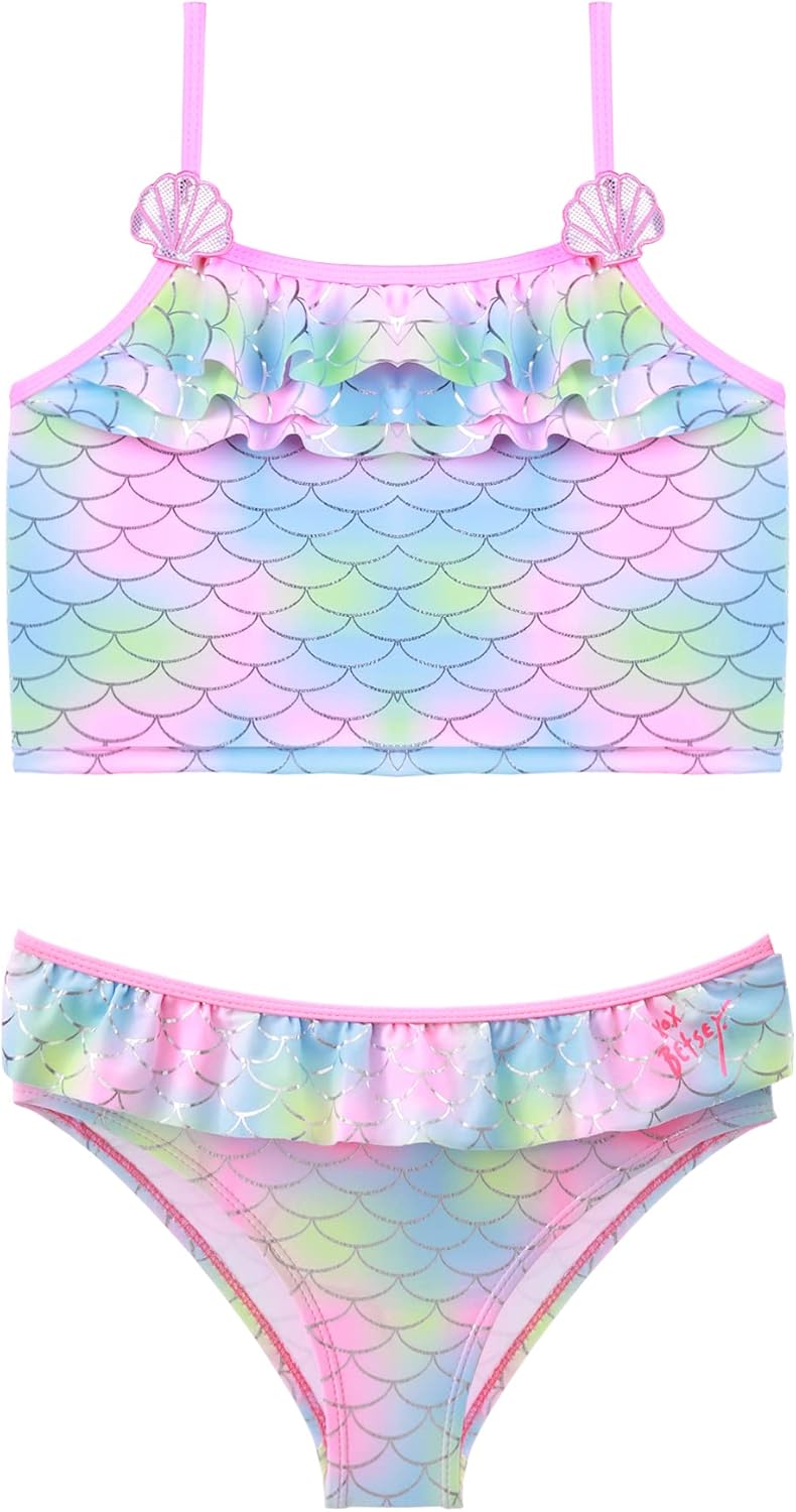 Two Piece Bikini Swimsuits Hawaiian Beach Bathing Suit for Toddler Girls 3-12 Ye...