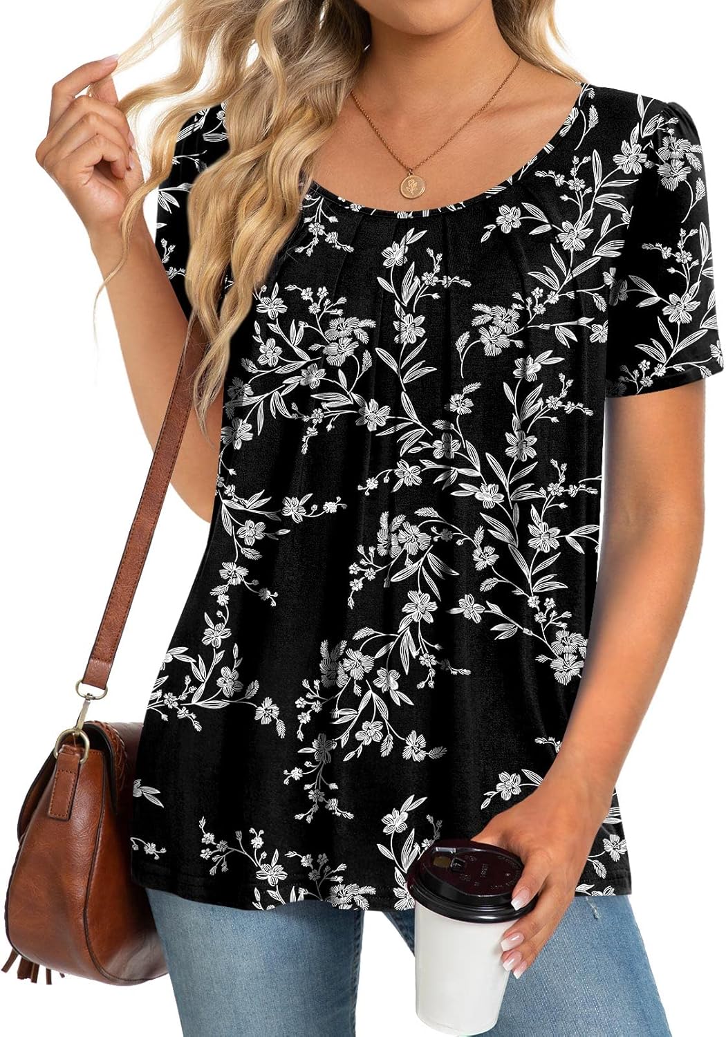 Anymeet 2024 Women's Summer Tunic Top, Special Cas...