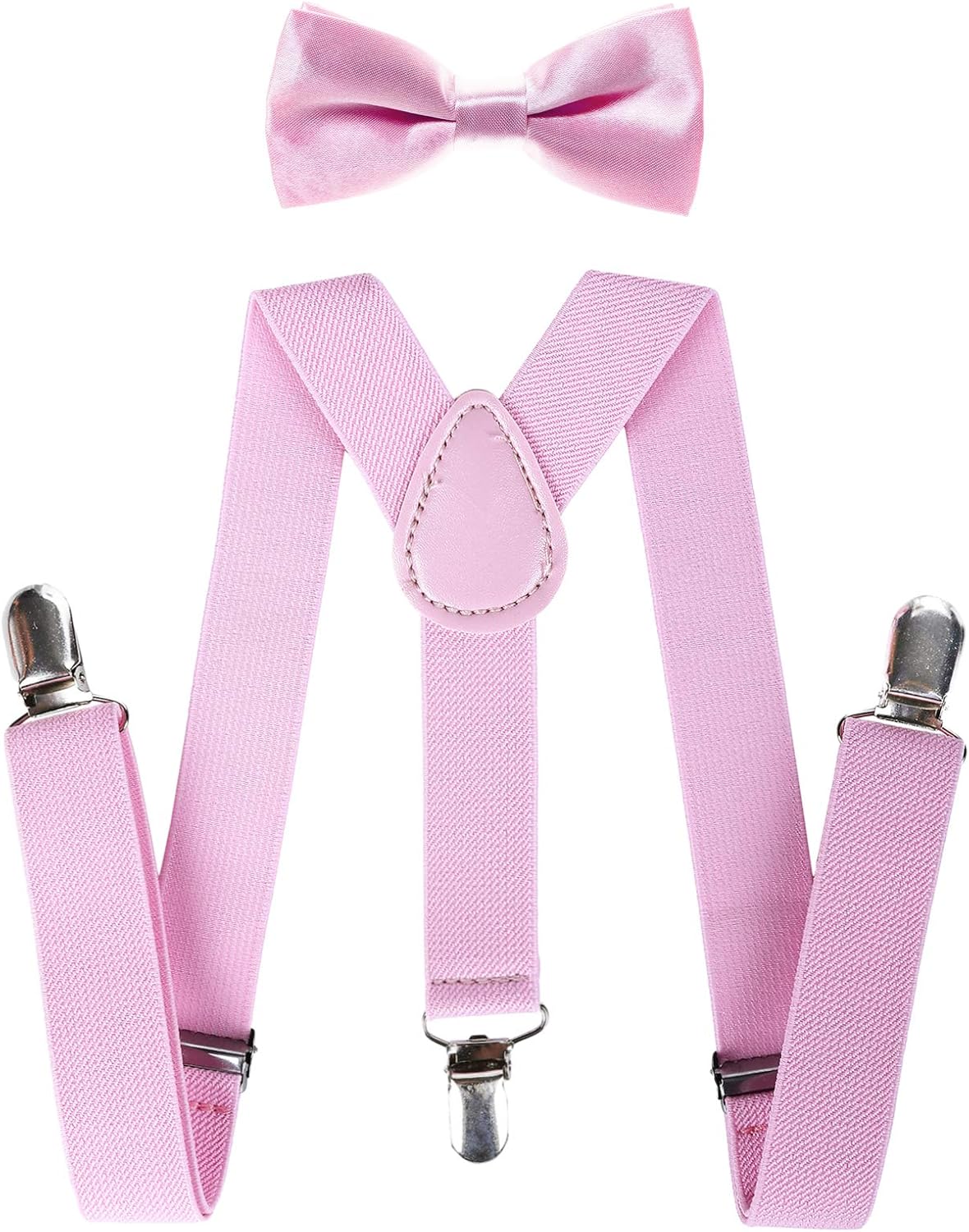 AWAYTR Child Kids Suspenders Bowtie Set - Adjustable Suspender Set for Boys and...