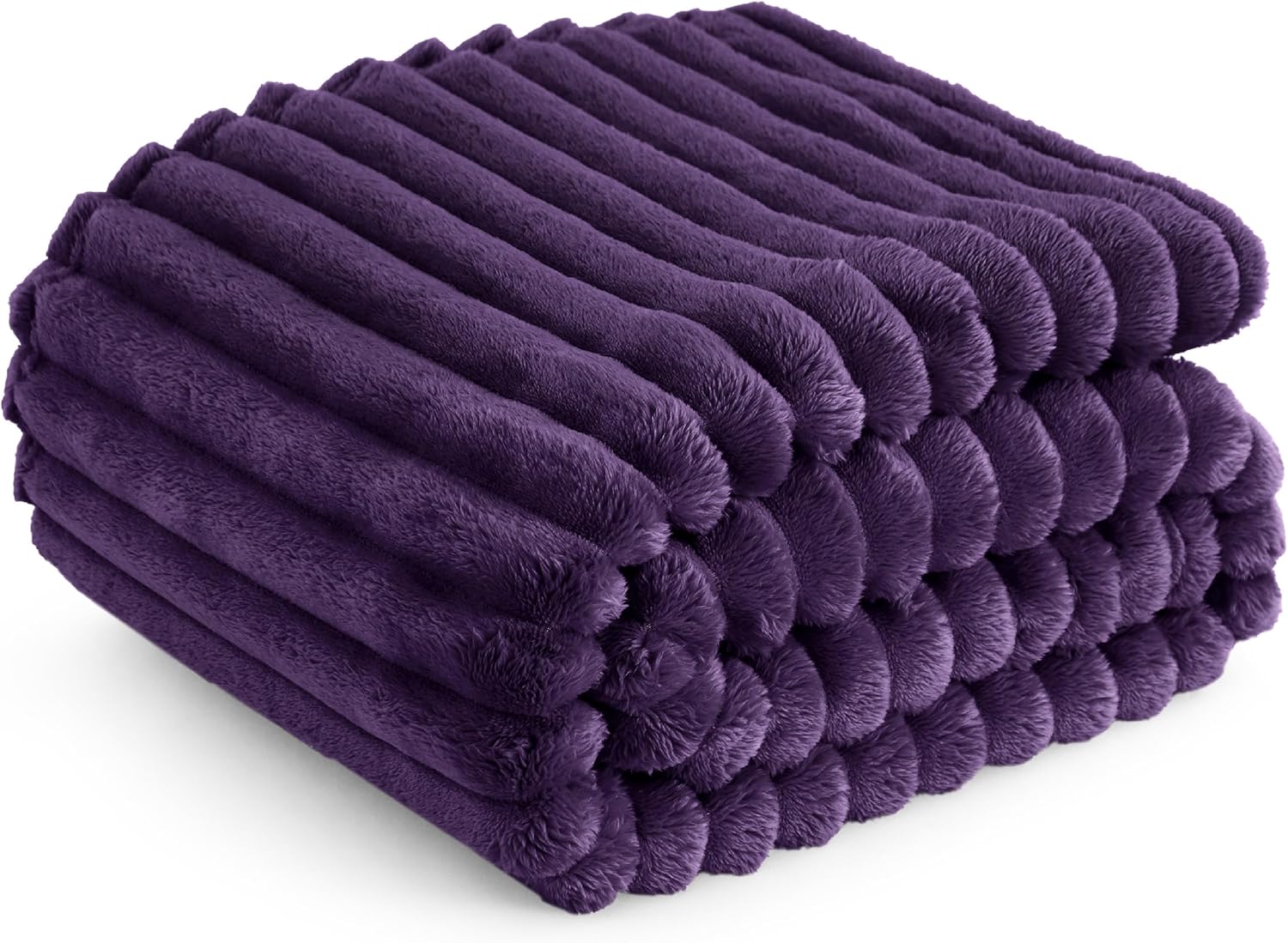Bedsure Purple Fleece Blanket for Couch - Super Soft Cozy Twin Blankets for Wome...