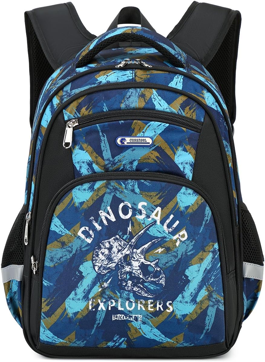 Cusangel Backpack for Boys, Kid Bookbag Boy Elementary School Multi Compartment...