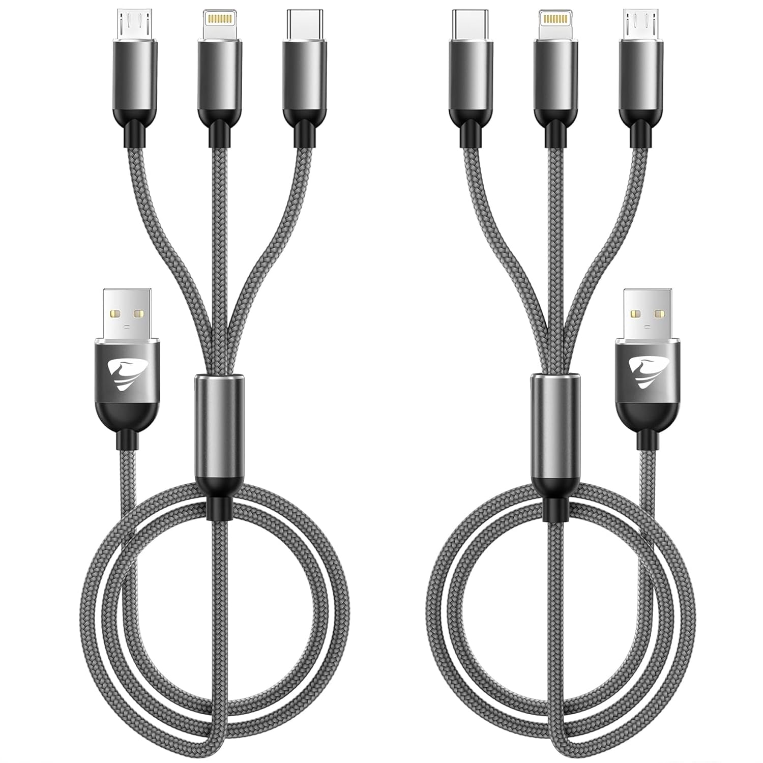 Chargers for Multiple Devices Multi Charging Cable 3 in 1 Multi Fast Charging Co...