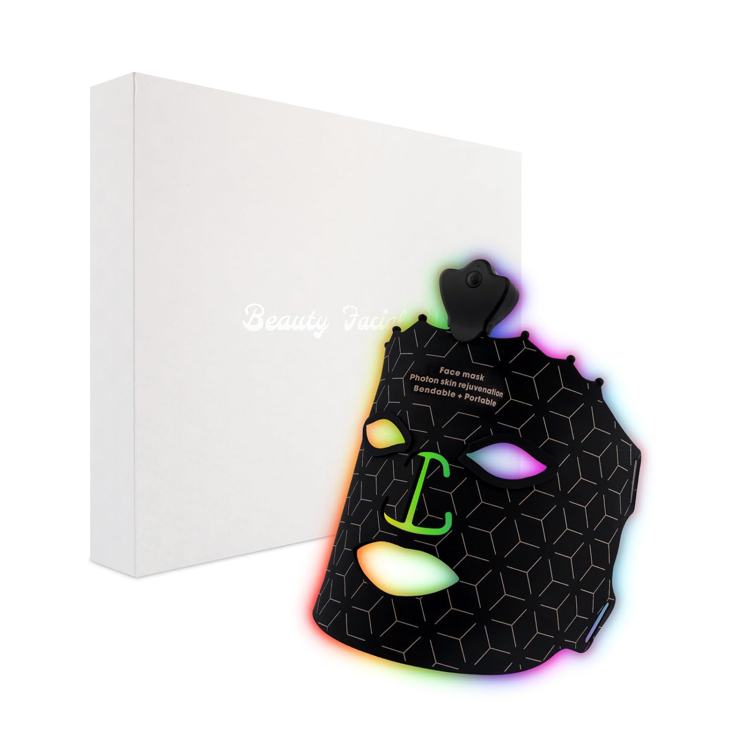 7 Color Red Light Therapy Mask, Special LED Face M...