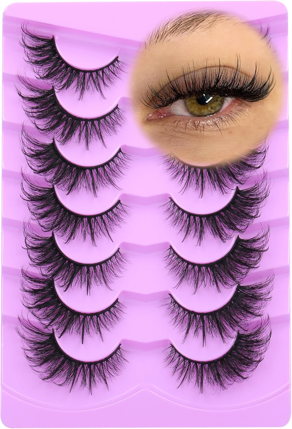 False Eyelashes Fairy Cat Mink Faux Fluffy Fox Eye Lashes Wispy Dramatic Eyelash...