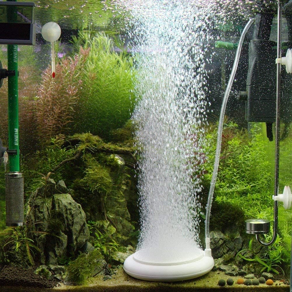 hygger Aquarium Air Stone, Air Bubble Stone Ultra Silent Aquarium Bubble Stone D...