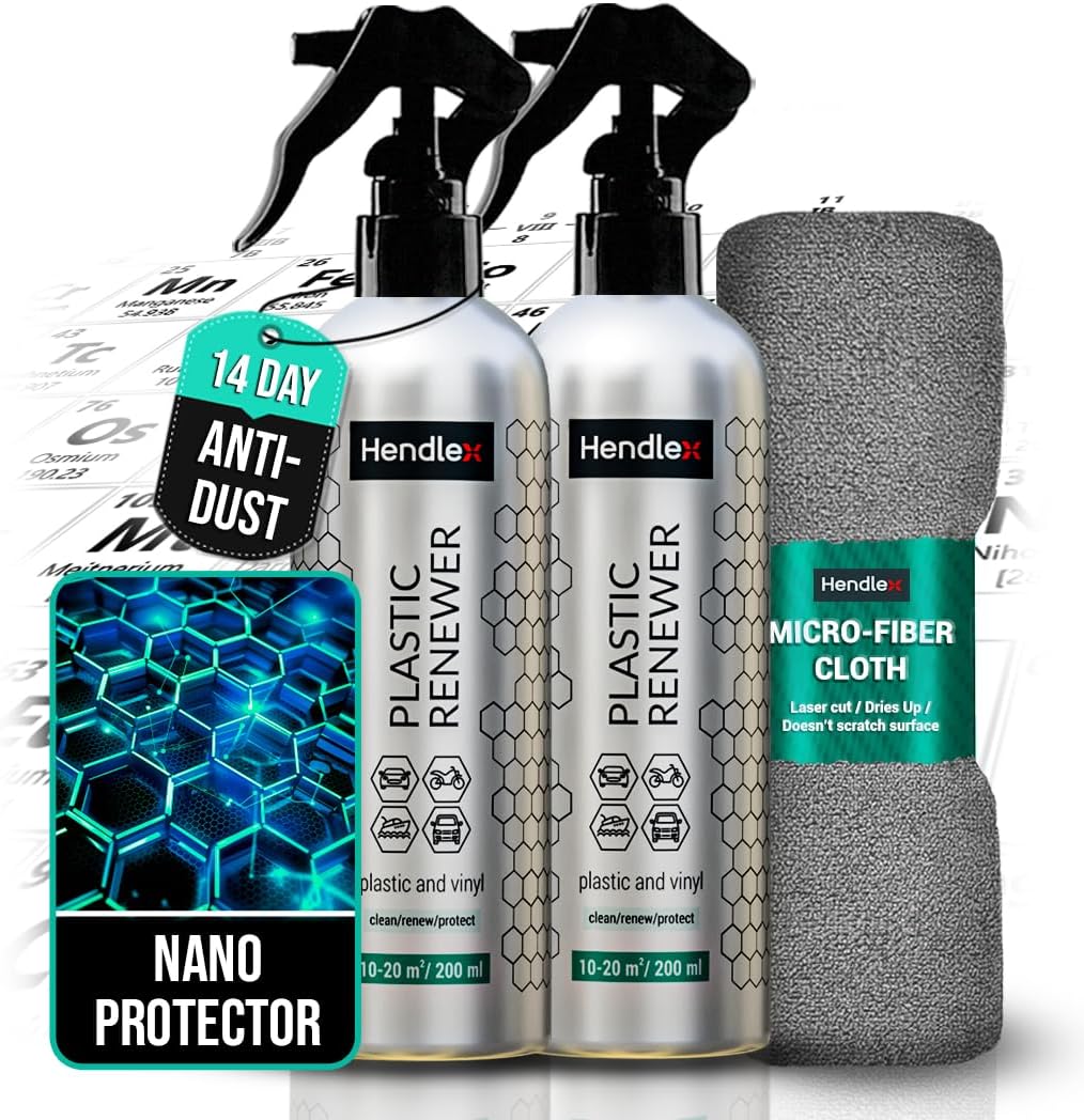 Hendlex Anti-Dust Dashboard Cleaner and Protector with Nanotechnology, Deep Clea...