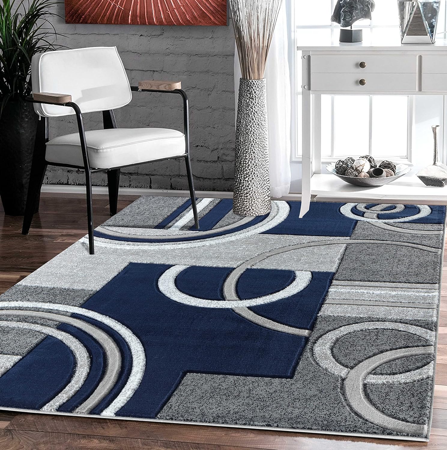 GLORY RUGS Area Rug Modern Soft Hand Carved Contemporary Floor Carpet with Premi...