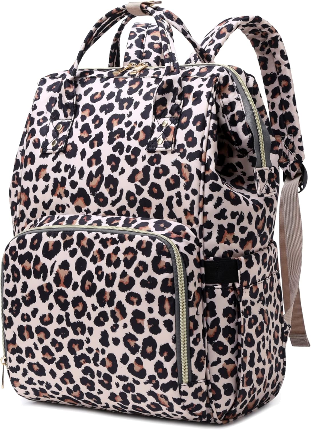 Leopard Women Laptop Backpack, College School Backpack Bookbag 15.6 Inch Compute...