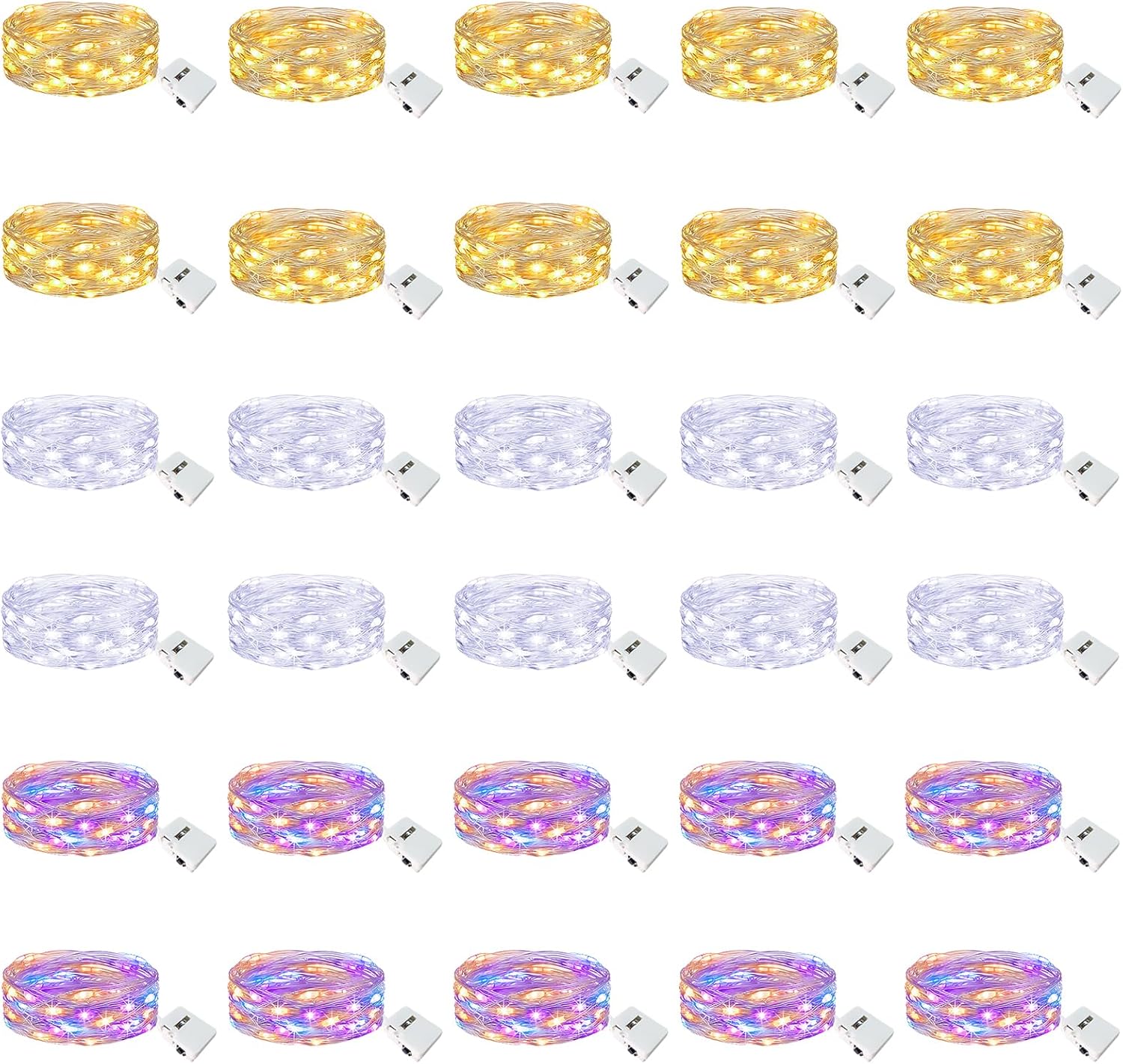 btfarm 30 Pack Fairy Lights Battery Operated [3 Modes], 7ft 20 Led Twinkle Light...