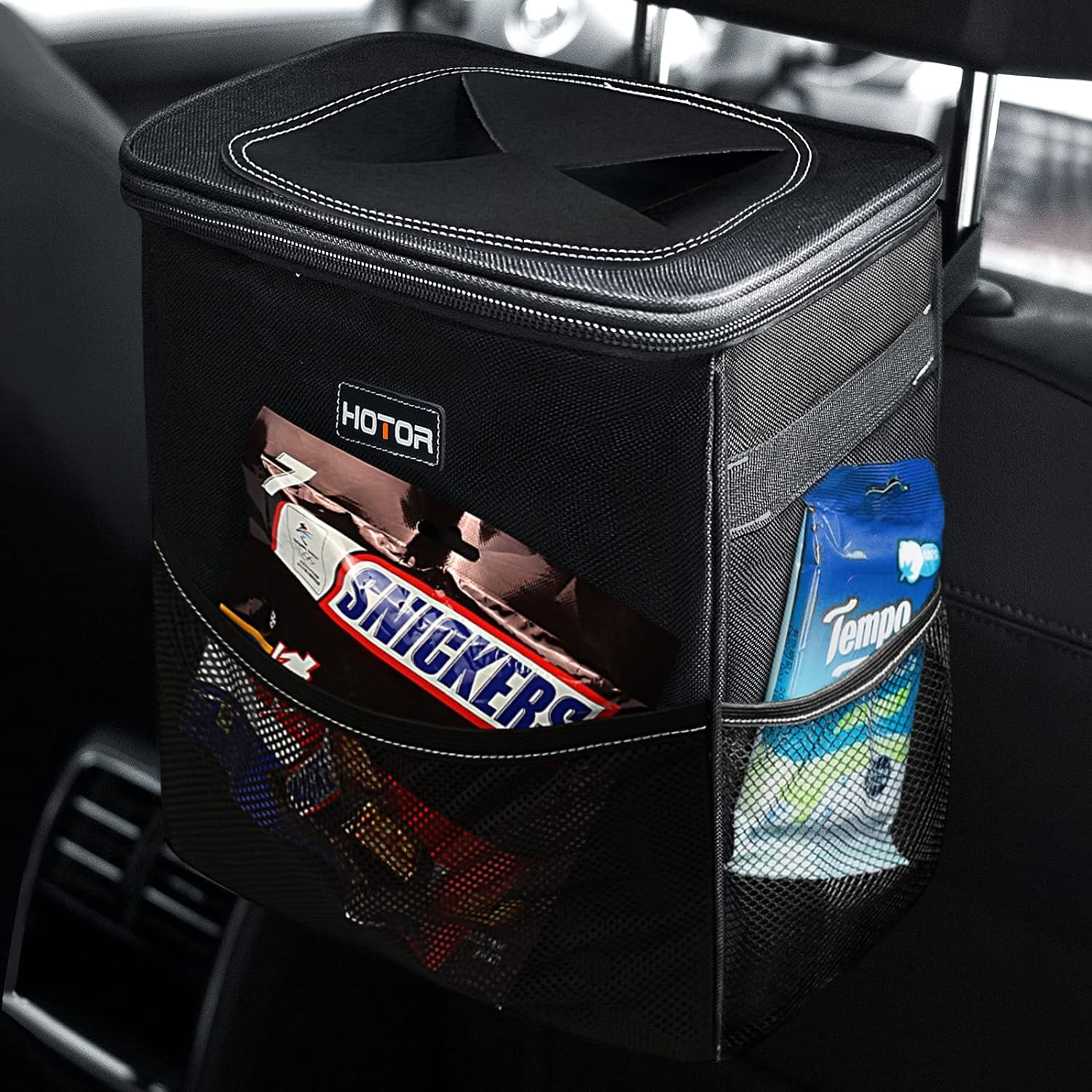 HOTOR Car Bin, Leak-Proof Car Bin for Tidy Use, Foldable and Waterproof Car Acce...