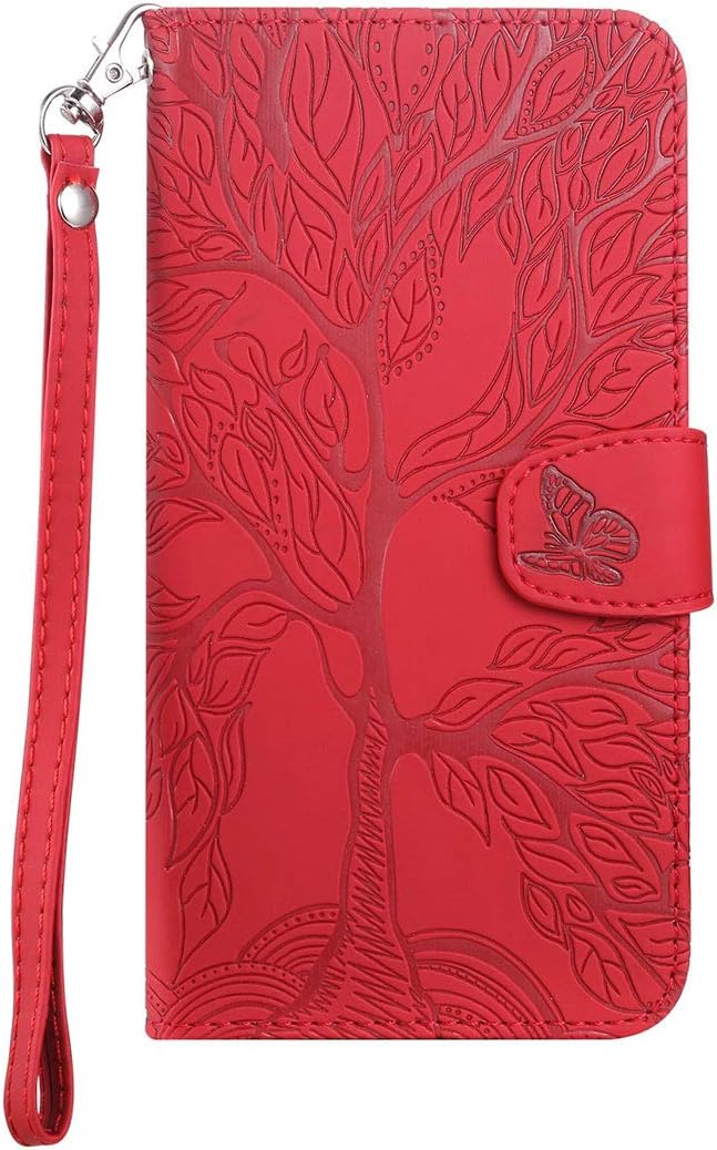 Norn Samsung Galaxy A20E Phone Case,Tree of Life Embossed Folio Flip PU leather...