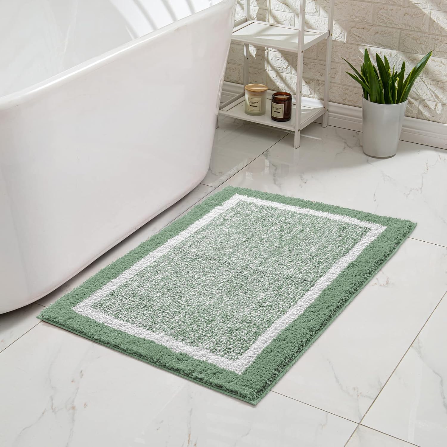 Bath mats for Bathroom Non Slip, Fluffy Shaggy Bath Rugs for Bathroom Washable,...
