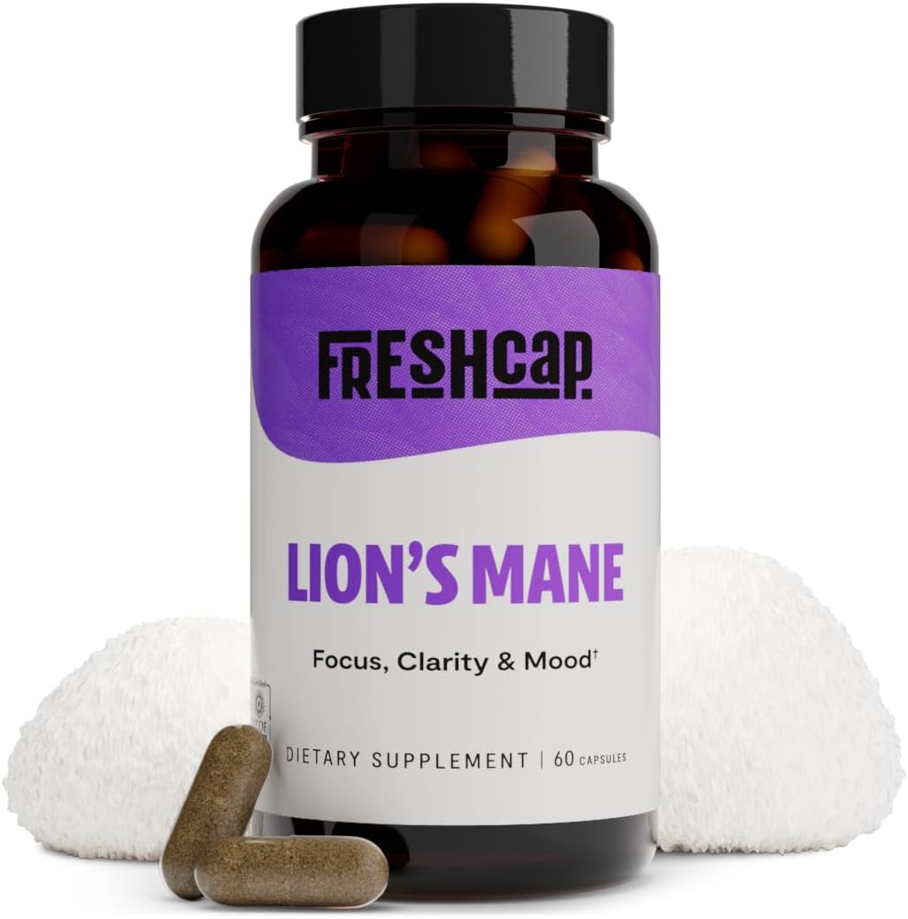 FreshCap Lions Mane Supplement, Special Memory-Boo...