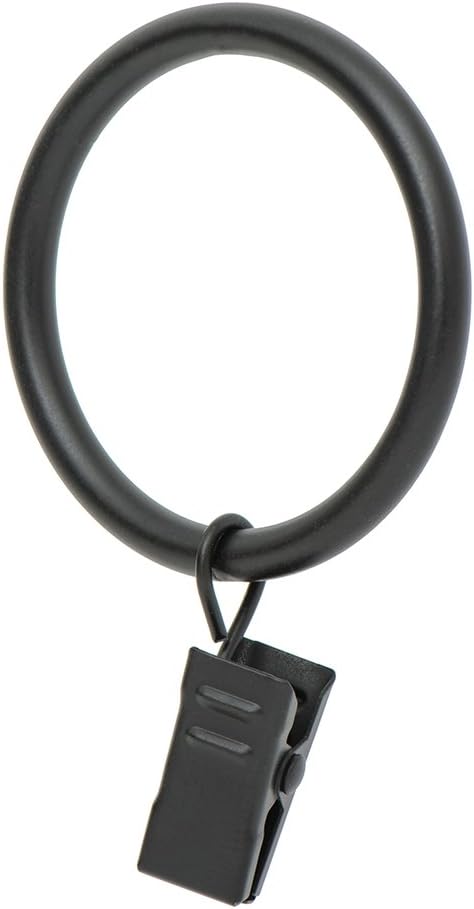 Ivilon Drapery Curtain Clip Rings - Clips Ring for Curtain Panels 1.7", Set of 1...