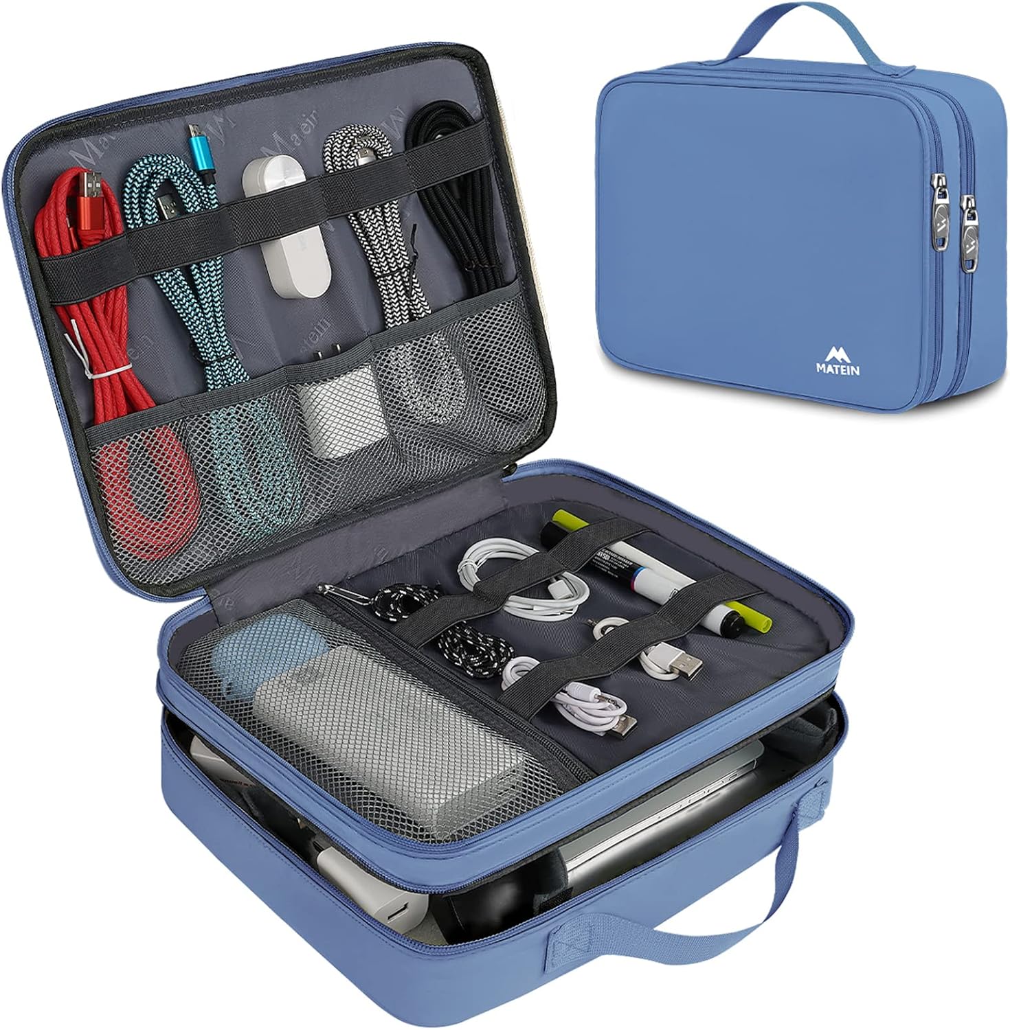 MATEIN Cable Organizer Bag, Large Travel Tech Organizer Water Resistant Electron...