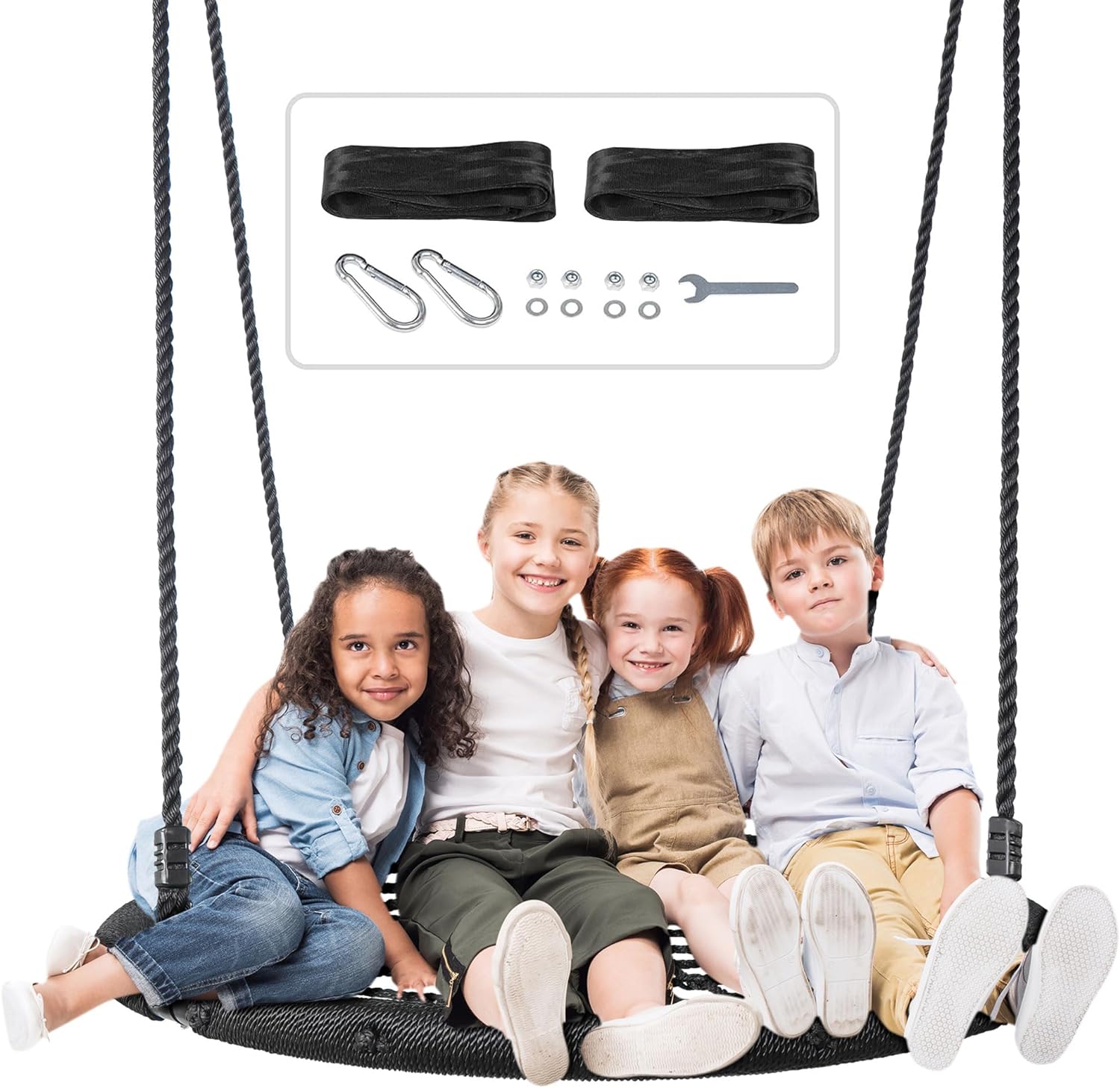 Super Deal Spider Web Swing Set, Innovative 48'' E...