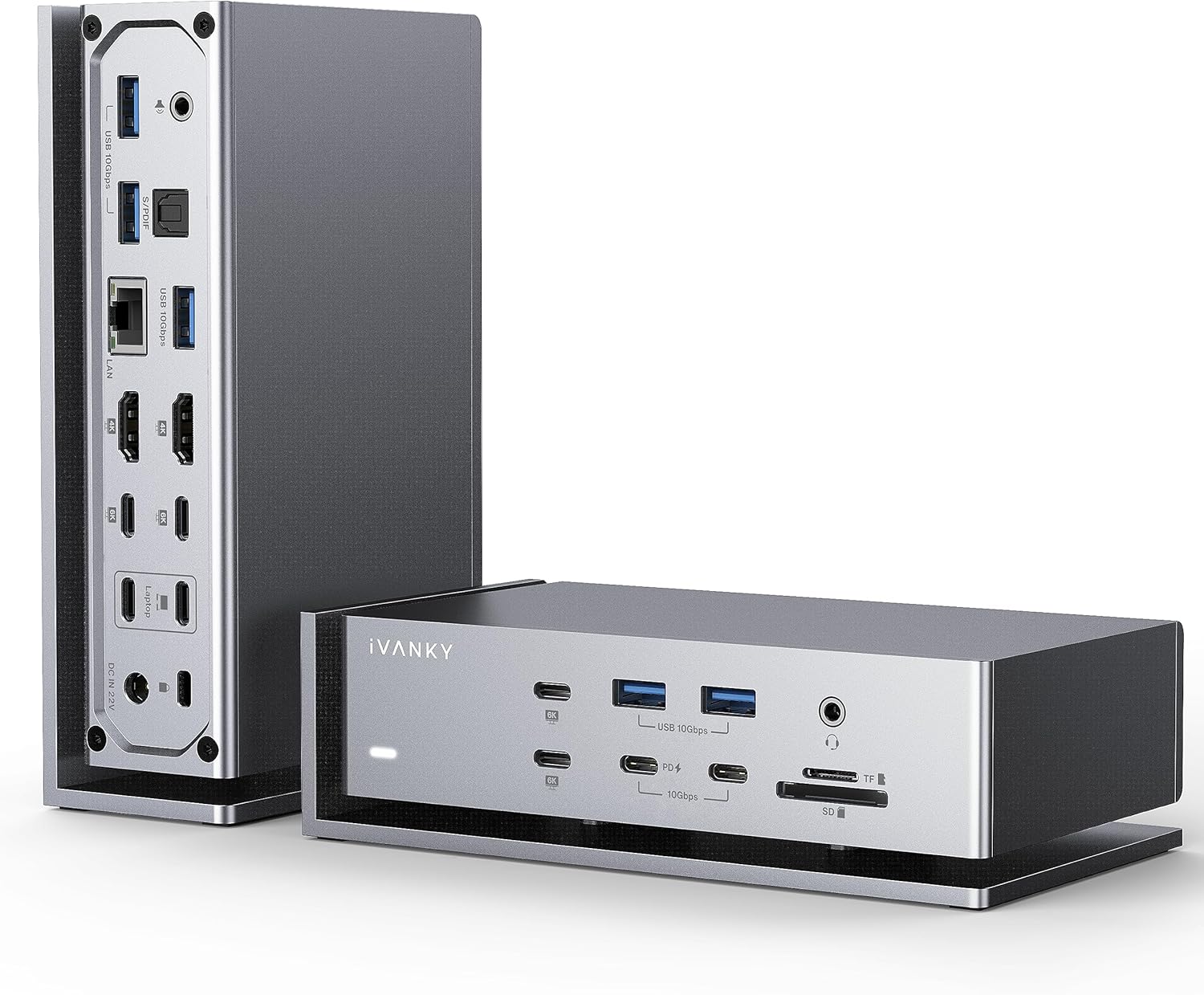 iVANKY FusionDock Max 1 Dual Thunderbolt 4 Chips, 20-in-1 Quad 6K@60Hz Monitor M...