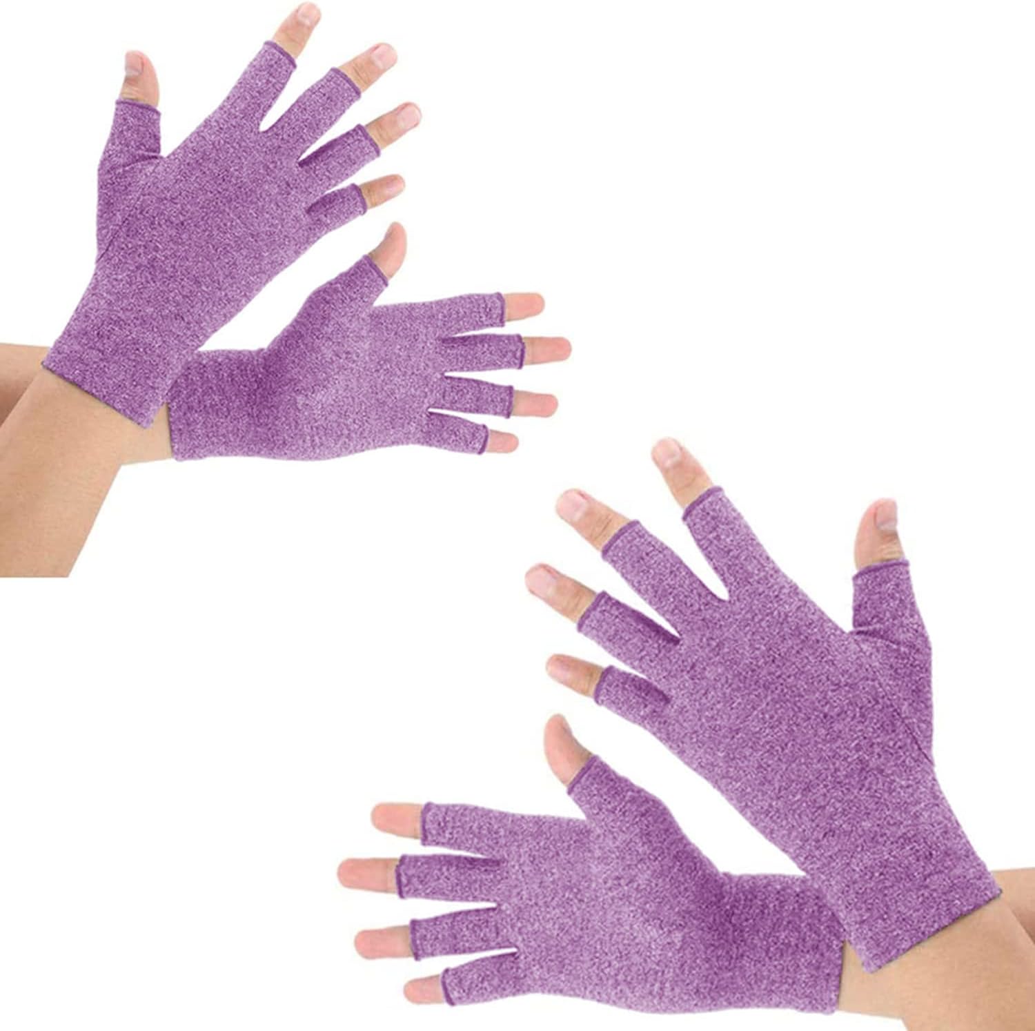 SUPERFA 2 Pairs Compression Gloves for Arthritis for Women and Men, Bamboo Arthr...